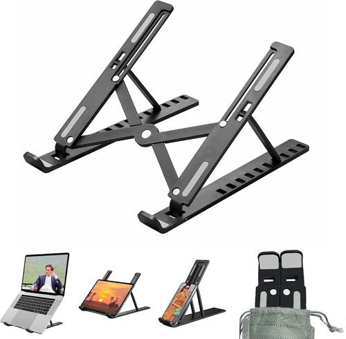 Folding laptop stand